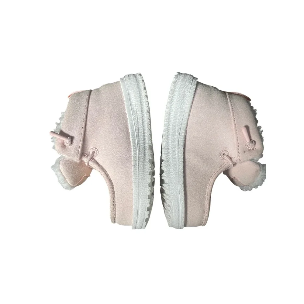 Hey Dude Lil Dude Cozy Light Pink Suede Sherpa Boots Toddler C3